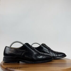 Mens Church's Black Leather Custom Grade Cap Toe Dress Brogue Oxfords Size 8.5 D